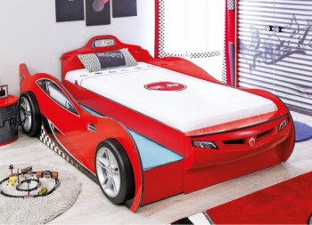CARBED Кровать-машина Coupe с выдвижной кроватью Red 20.03.1306.00 в Нижнем Ингаше - nizhnij-ingash.mebel54.com | фото