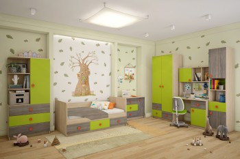 Детская комната Пуговка в Нижнем Ингаше - nizhnij-ingash.mebel54.com | фото