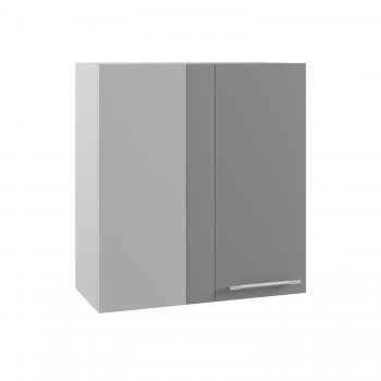 Гарда ПУ 650 шкаф верхний угловой (Белый Эмалит/корпус Серый) в Нижнем Ингаше - nizhnij-ingash.mebel54.com | фото