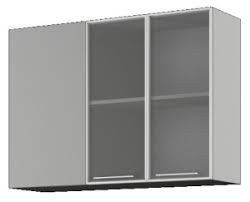 Кёльн ШВУПС 1000Н Шкаф верхний угловой со стеклом (премьер) высокий (Софт смок/корпус Белый) в Нижнем Ингаше - nizhnij-ingash.mebel54.com | фото
