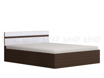 Ким кровать 1,4 (Венге/белый глянец) в Нижнем Ингаше - nizhnij-ingash.mebel54.com | фото