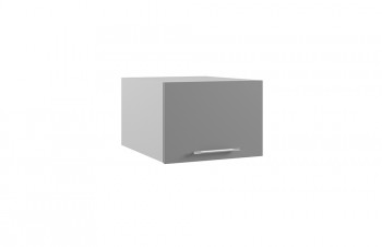 Корато ГПГФ 500 шкаф верхний горизонтальный с фрезеровкой (Кварц черный/корпус Серый) в Нижнем Ингаше - nizhnij-ingash.mebel54.com | фото