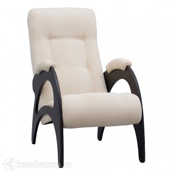 Кресло для отдыха Неаполь Модель 9 без лозы (Венге-эмаль/Ткань Ваниль Verona Vanilla) в Нижнем Ингаше - nizhnij-ingash.mebel54.com | фото