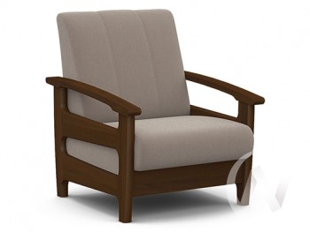 Кресло для отдыха Омега (орех лак/CATANIA COCOA) в Нижнем Ингаше - nizhnij-ingash.mebel54.com | фото