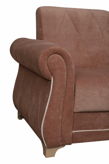 Кресло для отдыха "Порто" (велюр киви корица / микровельвет крем) в Нижнем Ингаше - nizhnij-ingash.mebel54.com | фото
