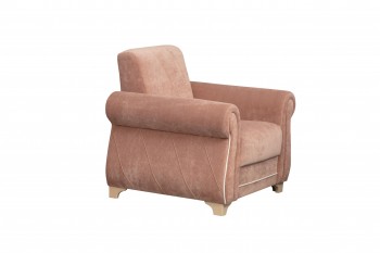 Кресло для отдыха "Порто" (велюр киви корица / микровельвет крем) в Нижнем Ингаше - nizhnij-ingash.mebel54.com | фото