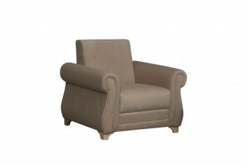 Кресло для отдыха "Порто" (велюр киви латте / микровельвет крем) в Нижнем Ингаше - nizhnij-ingash.mebel54.com | фото