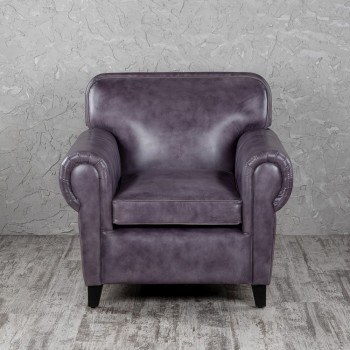 Кресло кожаное Элегант (Фиолетовый) в Нижнем Ингаше - nizhnij-ingash.mebel54.com | фото