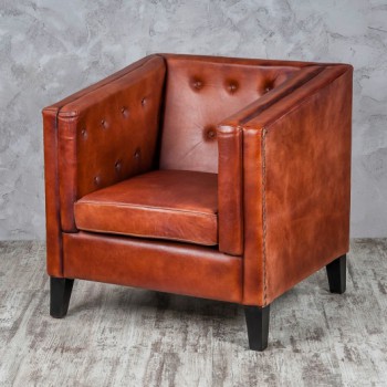 Кресло кожаное Лофт Аристократ (ширина 1100 мм) в Нижнем Ингаше - nizhnij-ingash.mebel54.com | фото