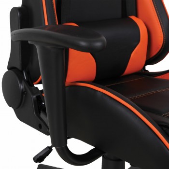 Кресло компьютерное BRABIX GT Racer GM-100 (черный, оранжевый) в Нижнем Ингаше - nizhnij-ingash.mebel54.com | фото