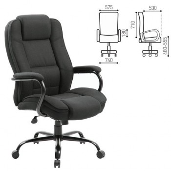 Кресло офисное BRABIX Heavy Duty HD-002 (ткань) в Нижнем Ингаше - nizhnij-ingash.mebel54.com | фото