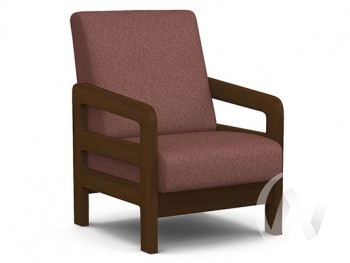 Кресло отдыха Вега-34 (орех лак/UNO BERRY) в Нижнем Ингаше - nizhnij-ingash.mebel54.com | фото