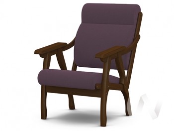 Кресло Вега-10 (орех лак/ULTRA PLUM) в Нижнем Ингаше - nizhnij-ingash.mebel54.com | фото