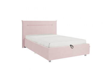 Кровать 1,2 Альба (Нежно-розовый велюр/под-мех) в Нижнем Ингаше - nizhnij-ingash.mebel54.com | фото