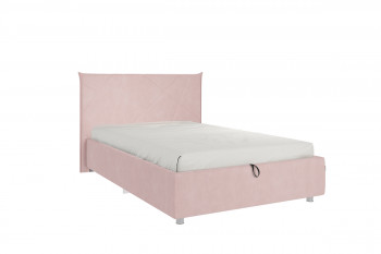 Кровать 1,2 Квест (Нежно-розовый велюр/под-мех) в Нижнем Ингаше - nizhnij-ingash.mebel54.com | фото