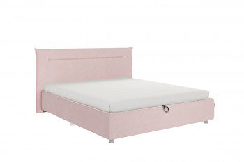 Кровать 1,6 Альба (Нежно-розовый велюр/под-мех) в Нижнем Ингаше - nizhnij-ingash.mebel54.com | фото