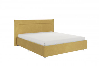 Кровать 1,6 Альба с основанием (Медовый велюр) в Нижнем Ингаше - nizhnij-ingash.mebel54.com | фото