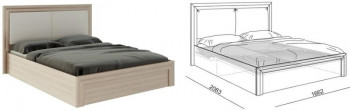 Кровать 1,6 Глэдис (М32) с подъемным механизмом Распродажа в Нижнем Ингаше - nizhnij-ingash.mebel54.com | фото