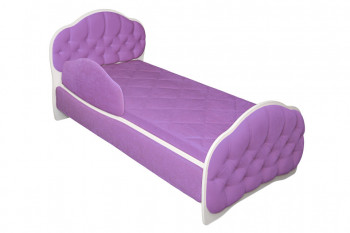 Кровать 160 Гармония 67 Светло-фиолетовый (мягкий бортик) в Нижнем Ингаше - nizhnij-ingash.mebel54.com | фото