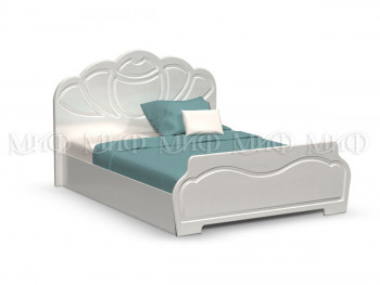 Кровать 1,6м Гармония (Белый/Белый глянец) в Нижнем Ингаше - nizhnij-ingash.mebel54.com | фото