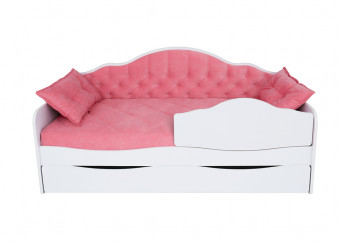 Кровать 170 серии Иллюзия Лайт 1 ящик 89 Розовый (подушки) в Нижнем Ингаше - nizhnij-ingash.mebel54.com | фото