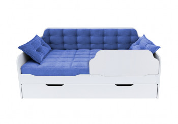 Кровать 170 серии Спорт Лайт 1 ящик 85 Синий (подушки) в Нижнем Ингаше - nizhnij-ingash.mebel54.com | фото