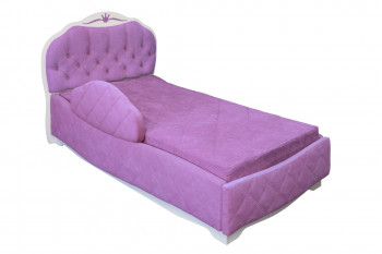 Кровать 190 Гармония Lux 67 Светло-фиолетовый (мягкий бортик) в Нижнем Ингаше - nizhnij-ingash.mebel54.com | фото
