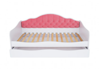 Кровать 190 серии Иллюзия Лайт 1 ящик 89 Розовый (подушки) в Нижнем Ингаше - nizhnij-ingash.mebel54.com | фото
