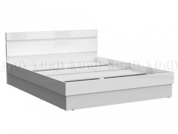 Кровать Челси 1400 (Белый/Белый глянец) в Нижнем Ингаше - nizhnij-ingash.mebel54.com | фото