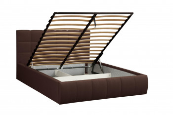 Кровать "Диана" ш. 1600 (Н=1010мм) (жаккард шоколад) в Нижнем Ингаше - nizhnij-ingash.mebel54.com | фото