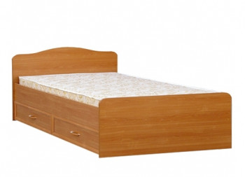 Кровать двойная с ящиками 1400-1 без матраса (круглые спинки) Вишня Оксфорд в Нижнем Ингаше - nizhnij-ingash.mebel54.com | фото