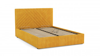Кровать Гамма ш. 1400 (с основанием для хранения) (велюр тенерифе куркума) в Нижнем Ингаше - nizhnij-ingash.mebel54.com | фото