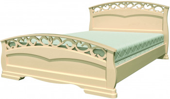 Кровать Грация-1 из массива сосны 1600*2000 Орех в Нижнем Ингаше - nizhnij-ingash.mebel54.com | фото