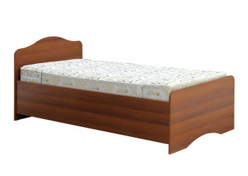 Кровать одинарная 900-1 без матраса (круглые спинки) Орех Таволато в Нижнем Ингаше - nizhnij-ingash.mebel54.com | фото