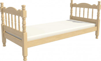 Кровать одинарная Аленка из массива сосны 800*1890 Сосна в Нижнем Ингаше - nizhnij-ingash.mebel54.com | фото