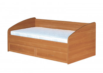 Кровать с ящиками с задней спинкой 900-1 без матраса Вишня Оксфорд в Нижнем Ингаше - nizhnij-ingash.mebel54.com | фото