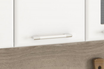 Кухонный гарнитур "Яна 1.6" белый/белый Кофе/зебрано в Нижнем Ингаше - nizhnij-ingash.mebel54.com | фото