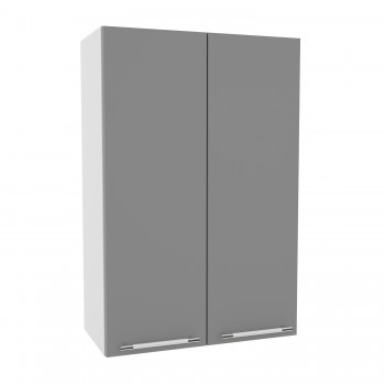 Лофт ВП 600 шкаф верхний высокий (Штукатурка белая/корпус Серый) в Нижнем Ингаше - nizhnij-ingash.mebel54.com | фото