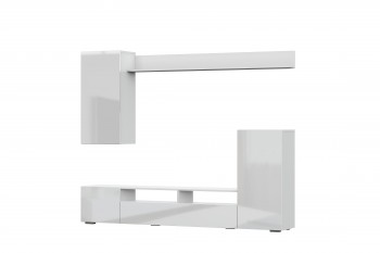 Мебель для гостиной МГС 4 (Белый/Белый глянец) в Нижнем Ингаше - nizhnij-ingash.mebel54.com | фото