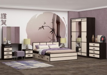 Модульная спальня Сакура в Нижнем Ингаше - nizhnij-ingash.mebel54.com | фото