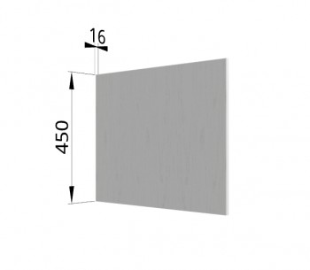 Панель торцевая (для шкафа горизонтального глубокого высокого) ГВПГ Монца, Ройс (Кварц черный) в Нижнем Ингаше - nizhnij-ingash.mebel54.com | фото