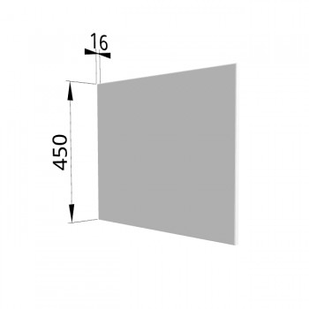 Панель торцевая (для шкафа горизонтального глубокого высокого) ГВПГ Ройс (Белый софт) в Нижнем Ингаше - nizhnij-ingash.mebel54.com | фото