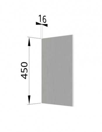 Панель торцевая (для шкафа горизонтального высокого) ВПГ Монца, Ройс (Кварц черный) в Нижнем Ингаше - nizhnij-ingash.mebel54.com | фото