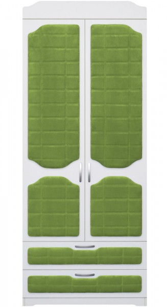 Шкаф 2-х створчатый с ящиками серии Спорт 76 Зелёный в Нижнем Ингаше - nizhnij-ingash.mebel54.com | фото