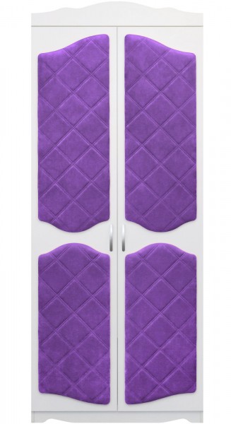 Шкаф 2-х створчатый серии Иллюзия 32 фиолетовый в Нижнем Ингаше - nizhnij-ingash.mebel54.com | фото