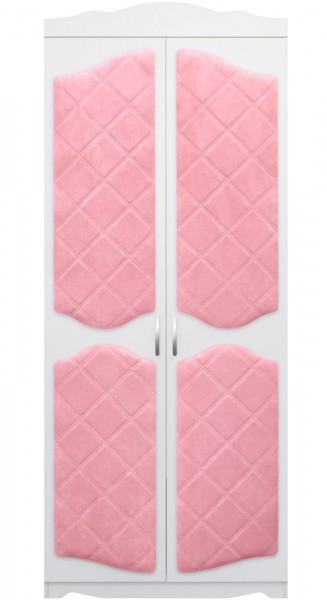Шкаф 2-х створчатый серии Иллюзия 36 светло-розовый в Нижнем Ингаше - nizhnij-ingash.mebel54.com | фото