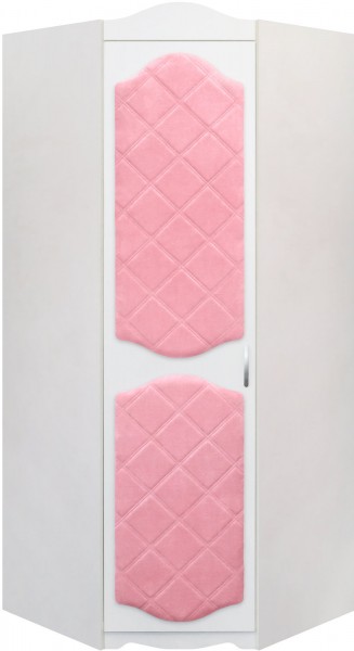 Шкаф угловой Иллюзия 36 Светло-розовый в Нижнем Ингаше - nizhnij-ingash.mebel54.com | фото