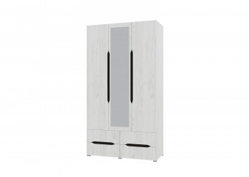 Шкаф 3-х створчатый с ящиками и зеркалом Вега (Прованс) в Нижнем Ингаше - nizhnij-ingash.mebel54.com | фото