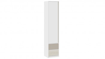 Шкаф для белья комбинированный «Сканди» Дуб Гарден/Белый/Глиняный серый в Нижнем Ингаше - nizhnij-ingash.mebel54.com | фото