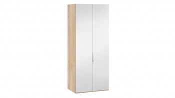 Шкаф для одежды с 2 зеркальными дверями «Эмбер» Яблоня Беллуно в Нижнем Ингаше - nizhnij-ingash.mebel54.com | фото